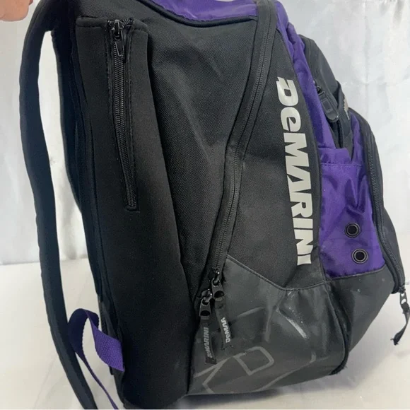 DeMarini Voodoo Baseball Softball Equipment Bag Backpack with Two Bat Sleeves - Picture 9 of 12